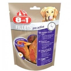 8in1 Poch Fillets Pro Active Glikozamin Katkılı Köpek Ödülü 80Gr 8in1 Poch Fillets Pro Active Glikozamin Katkılı Köpek Ödülü 80Gr