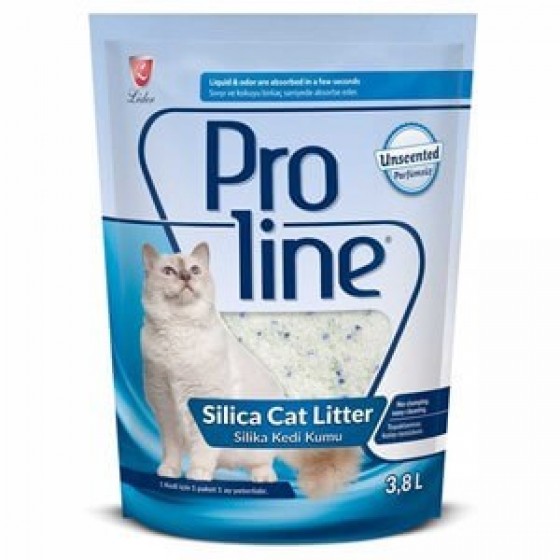 8 Adet ProLine Kristal Kedi Kumu 3.8 Lt