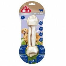 8in1 Delights Bones Biftekli Köpekler İçin Ağız Bakım Kemiği Large