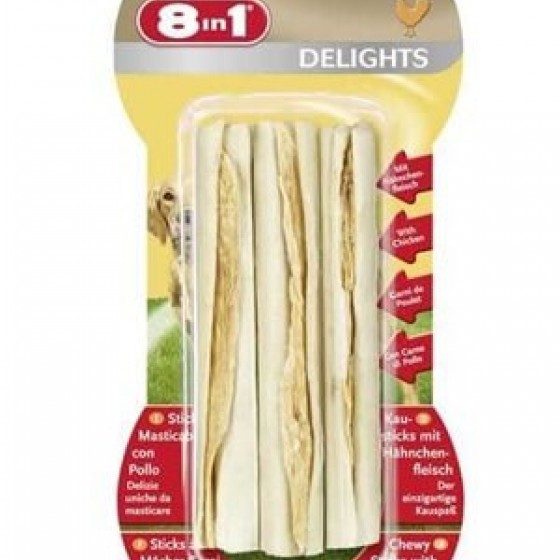 8in1 Delights Bones Köpekler İçin Ağız Bakım Kemiği 3 Lü Sticks