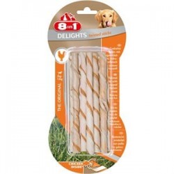 8in1 Delights Bones Köpekler İçin Twested Sticks 10 Lu 8in1 Delights Bones Köpekler İçin Twested Sticks 10 Lu