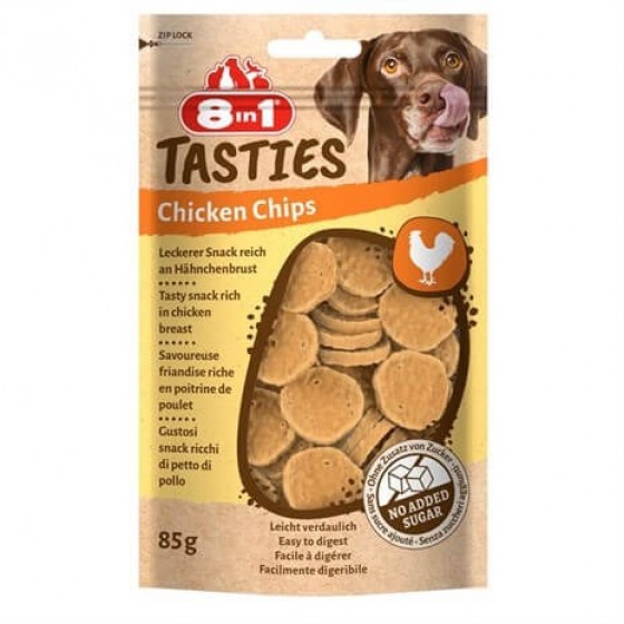 8in1 Tasties Chicken Chips Tavuk Cipsi Köpek Ödülü 85 Gr