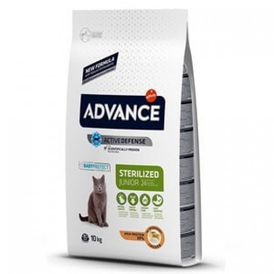 Advance Junior Sterilized Tavuklu Kısır Kedi Maması 10Kg