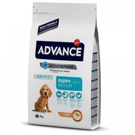 Advance Puppy Protect Tavuklu Pirinçli Orta Irk Yavru Köpek Maması 3Kg