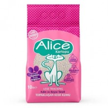 Alice Kalın Beyaz Taneli Topaklaşan Kedi Kumu 10 Kg