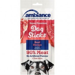 Ambiance 3Lü Biftekli Köpek Ödül Çubuğu