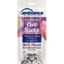 Ambiance 3Lü Hindili Kedi Ödül Çubuğu Ambiance 3Lü Hindili Kedi Ödül Çubuğu