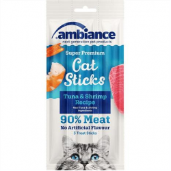 Ambiance 3Lü Ton Balıklı Ve Karidesli Kedi Ödül Çubuğu
