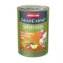 Animonda Gran Carno Superfoods Hindi Pazı Kuşburnu Köpek Konservesi 400 Gr Animonda Gran Carno Superfoods Hindi Pazı Kuşburnu Köpek Konservesi 400 Gr