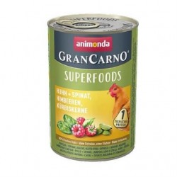 Animonda Gran Carno Superfoods Tavuk Ispanak Ahududu Köpek Konservesi 400 Gr Animonda Gran Carno Superfoods Tavuk Ispanak Ahududu Köpek Konservesi 400 Gr