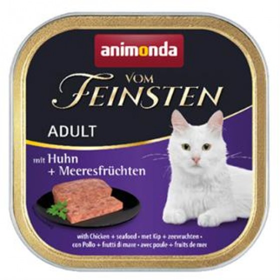 Animonda Vom Feinsten Deniz Ürünleri & Tavuklu Yaş Kedi Maması 100 Gr