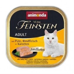 Animonda Vom Feinsten Hindi Sığır Havuçlu Kedi Konservesi 100gr
