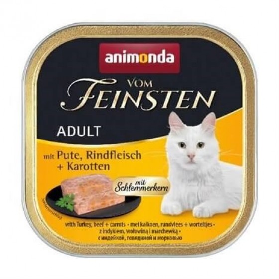 Animonda Vom Feinsten Hindi Sığır Havuçlu Kedi Konservesi 100gr