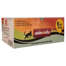 Animonda Vom Feinsten Karışık Yavru Kedi Konservesi 6 AL 5 ÖDE Animonda Vom Feinsten Karışık Yavru Kedi Konservesi 6 AL 5 ÖDE