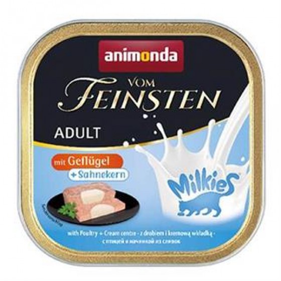 Animonda Vom Feinsten Milkies Kümes Hayvanı KremaKedi Konservesi 100gr