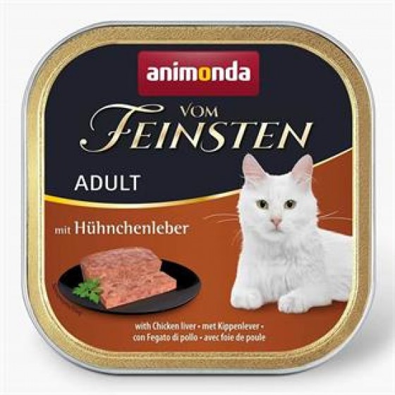 Animonda Vom Feinsten Tavuklu ve Ciğerli Kedi Konserve Maması 100Gr