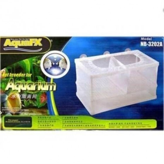 AquaFX NB3202A Büyük Boy 2 Bölmeli Tül Yavruluk 25 cm