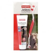 Beaphar Köpek Diş Fırçası ve Diş Macunu Seti