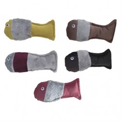 Bedspet Balık Şekilli Peluş Sesli Köpek Oyuncağı 19 cm