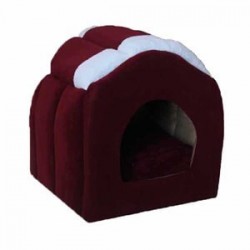 Bedspet Kedi ve Küçük Köpek Kulübesi Bordo Bedspet Kedi ve Küçük Köpek Kulübesi Bordo