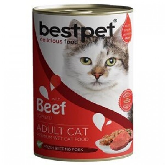 BestPet Biftekli Kedi Konservesi 415