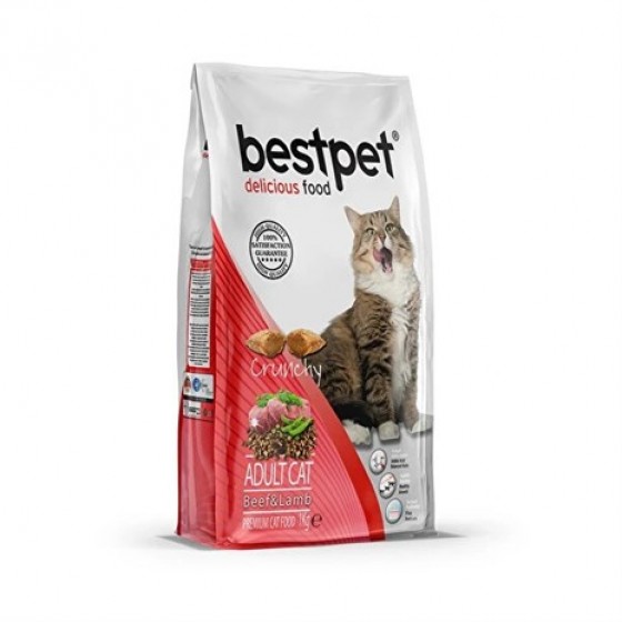 BestPet Crunchy Kuzulu Biftekli Kedi Maması 1 Kg