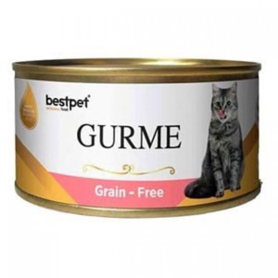 BestPet Gurme Jelly Tahılsız Somonlu Kısır Kedi Konservesi 100Gr