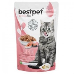 BestPet Sterilised Jelly Pouch Somonlu Kısır Kedi Maması 85 Gr BestPet Sterilised Jelly Pouch Somonlu Kısır Kedi Maması 85 Gr