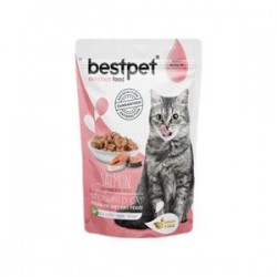 BestPet Sterilised Jelly Pouch Somonlu Kısır Kedi Maması 85 Gr BestPet Sterilised Jelly Pouch Somonlu Kısır Kedi Maması 85 Gr