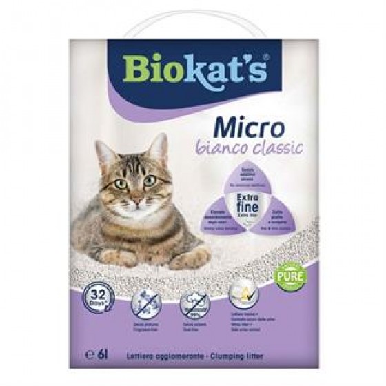 Biokats Micro Bianco Classic Kedi Kumu 6 lt