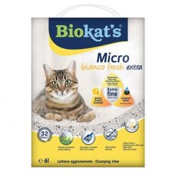 Biokats Micro Bianco Fresh Extra Kedi Kumu 6 lt Biokats Micro Bianco Fresh Extra Kedi Kumu 6 lt