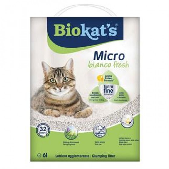 Biokats Micro Bianco Fresh Kedi Kumu 6 lt