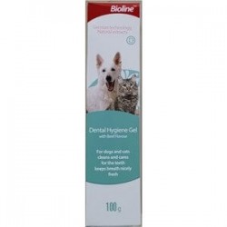 Bioline Kedi ve Köpek Biftekli Diş Jeli 100gr Bioline Kedi ve Köpek Biftekli Diş Jeli 100gr