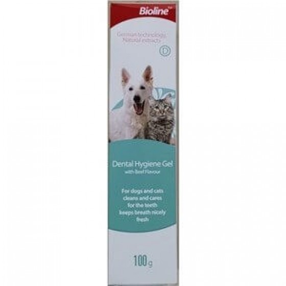 Bioline Kedi ve Köpek Biftekli Diş Jeli 100gr