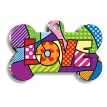 Dalis Love Picasso Kemik Şekilli Köpek Künyesi 3,1 Cm