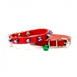 Doggie Boncuklu Kedi ve Yavru Köpek Boyun Tasması 1x18-22cm Kırmızı Doggie Boncuklu Kedi ve Yavru Köpek Boyun Tasması 1x18-22cm Kırmızı