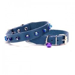 Doggie Boncuklu Kedi ve Yavru Köpek Boyun Tasması 1,5x31-35cm Mavi Doggie Boncuklu Kedi ve Yavru Köpek Boyun Tasması 1,5x31-35cm Mavi