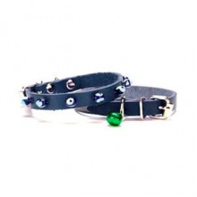 Doggie Boncuklu Kedi ve Yavru Köpek Boyun Tasması 1,5x28-32cm Mavi