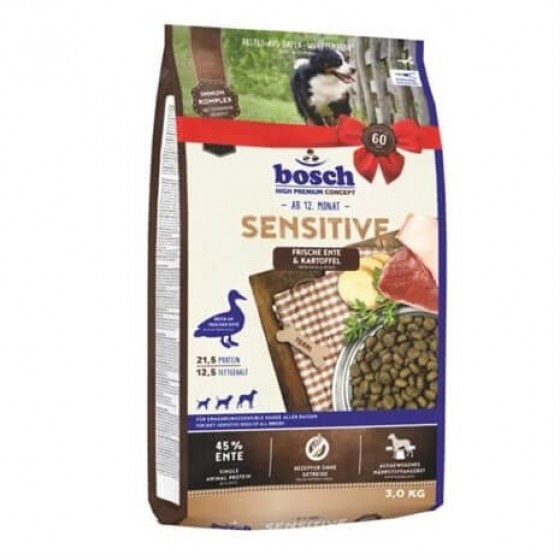 Bosch Sensitive Duck Ördekli Hassas Köpek Maması 3 kg