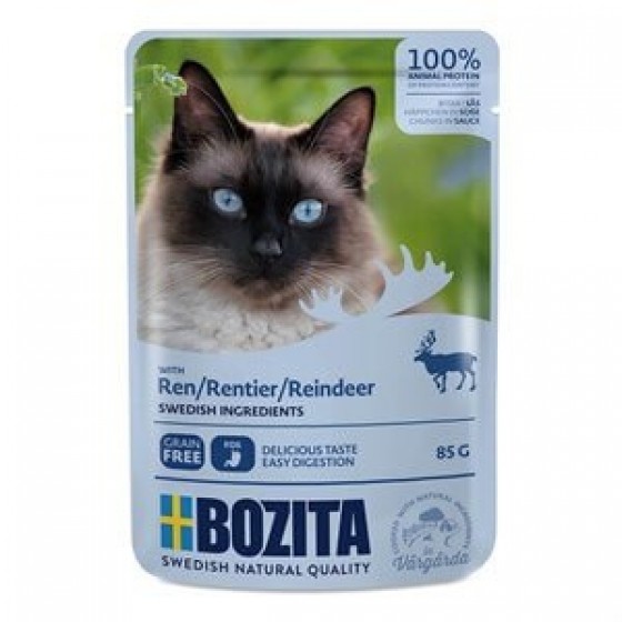 Bozita Sos İçinde Geyikli Pouch Kedi Konservesi 85gr