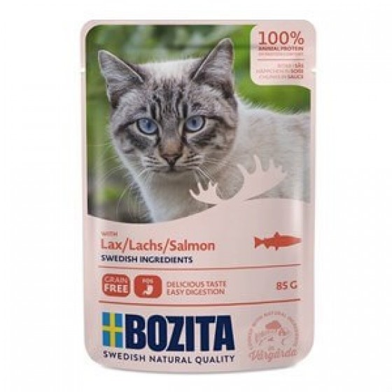 Bozita Sos İçinde Somon Pouch Kedi Konservesi 85gr