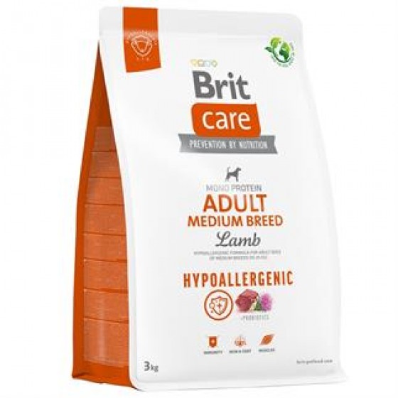 Brit Care Hypo-Allergenic Orta Irk Kuzulu Yetişkin Köpek Maması 3 Kg