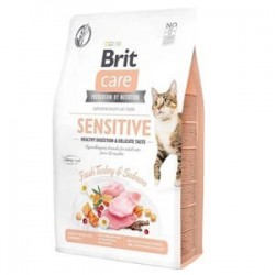 Brit Care Tahılsız Sensitive Hindili Somonlu Kedi Maması 7 kg Brit Care Tahılsız Sensitive Hindili Somonlu Kedi Maması 7 kg