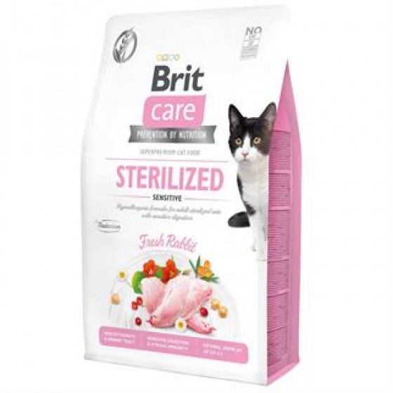 Brit Care Tahılsız Sterilised Sensitive Tavşanlı Kedi Maması 2kg