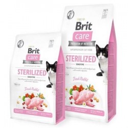 Brit Care Tahılsız Sterilised Sensitive Tavşanlı Kedi Maması 6+1 kg Brit Care Tahılsız Sterilised Sensitive Tavşanlı Kedi Maması 6+1 kg