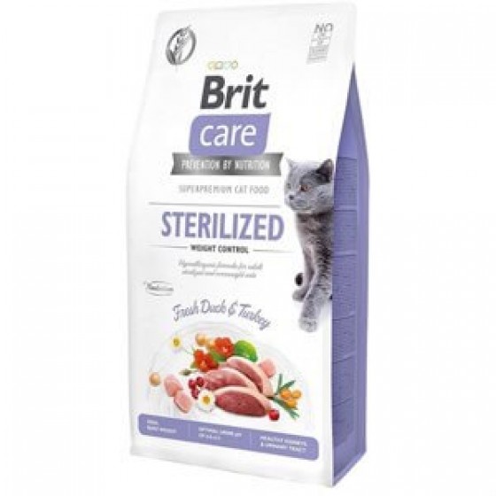 Brit Care Tahılsız Sterilised Weight Control Ördekli Kedi Maması 6+1 kg