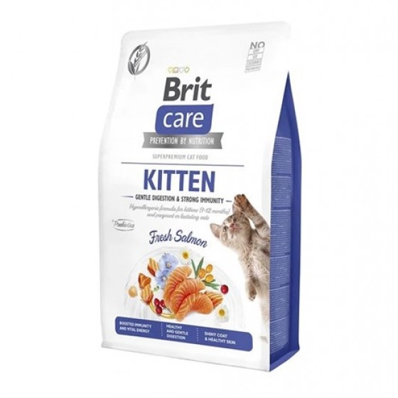 BritCare Tahılsız Somonlu Bağışıklık Destekleyici Yavru Kedi Maması 2 Kg