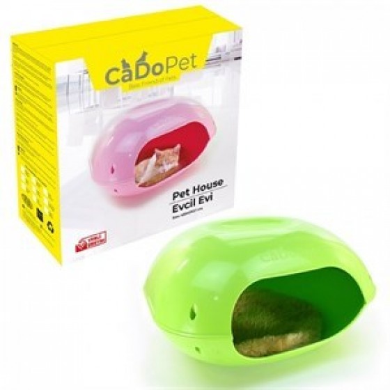 Cado Pet Plastik Minderli Kedi Evi 45x45x27 cm