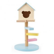 Carno Merdivenli Ahşap Hamster Evi 15x15x27,4 cm Mavi Carno Merdivenli Ahşap Hamster Evi 15x15x27,4 cm Mavi