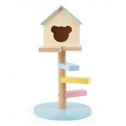 Carno Merdivenli Ahşap Hamster Evi 15x15x27,4 cm Mavi Carno Merdivenli Ahşap Hamster Evi 15x15x27,4 cm Mavi